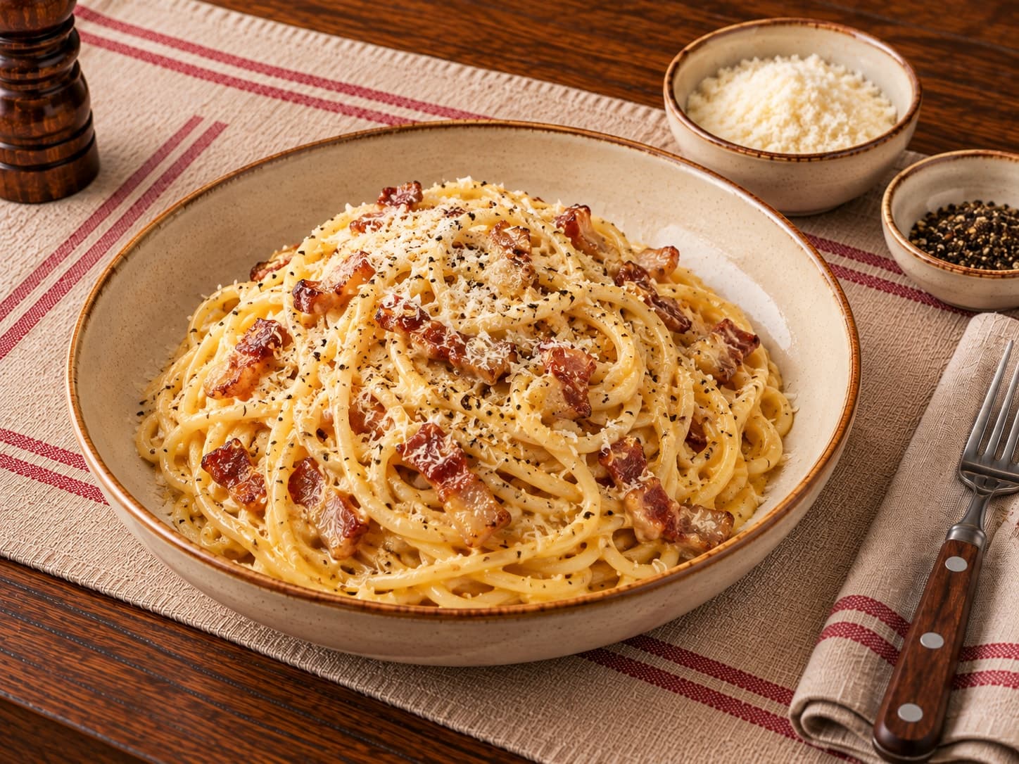 Paste carbonara